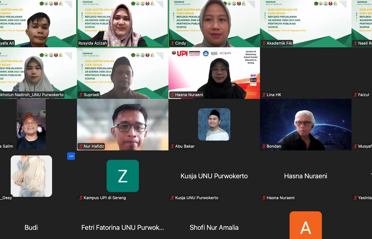 >Berbagi Pengetahuan dari Pengalaman dalam Seminar Reflektif & Inspiratif Program Pengabdian Masyarakat FIPS UNU Blitar